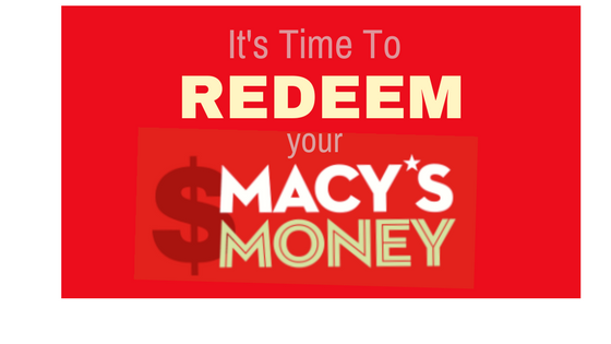 redeem your macy's money