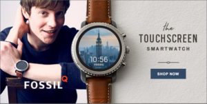 foosil q smart watch touchscreen