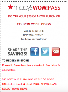 2 Printable Macy's Savings Passes - Magic Style Shop
