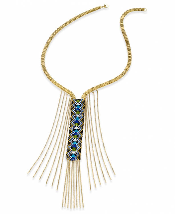 fringe necklace