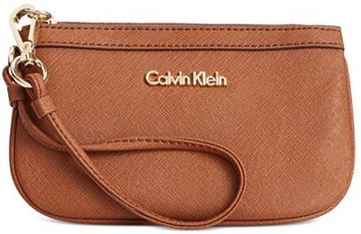 Macy's Calvin Klein leather wristlet