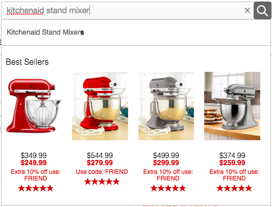 kitchenaid stand mixer search