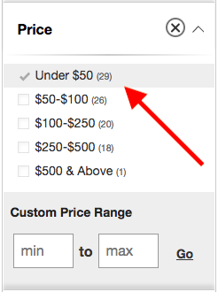 macys price search box