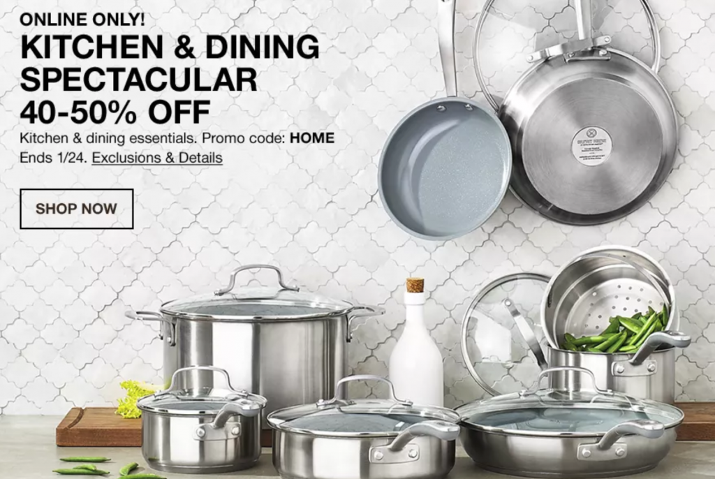 Macy's Warehouse Sale- Kitchen Sale