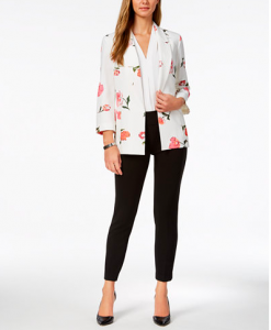 Nine West Printed Blazer