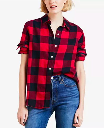 Levi's Boyfriend Button-Detail Shirt