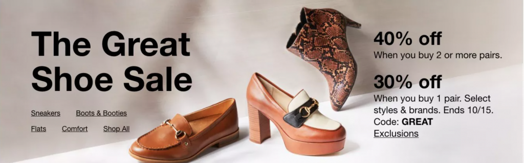 great shoe prices