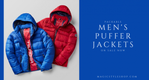 Packable Men's Puffer Jackets on sale