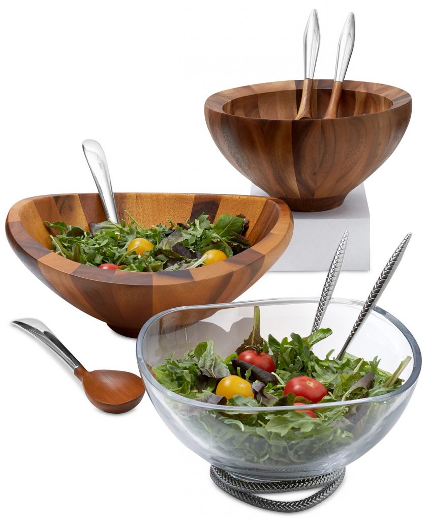 nambe salad bowls