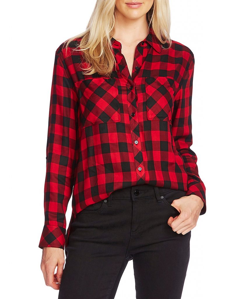 womens buffalo plaid shirt