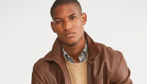 macys mens leather wool jacket sale