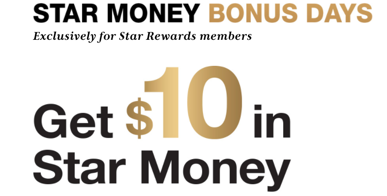 macys star money bonus days